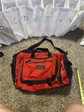 Outbrook Red Duffel Gym Bag